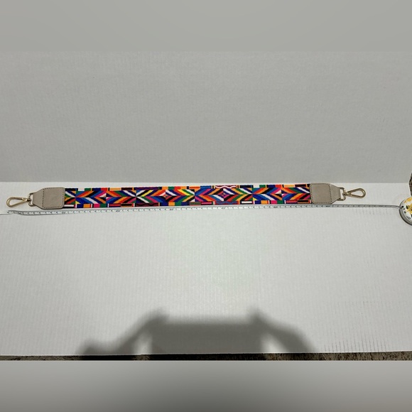 Rainbow guitar strap for purse 67" - Picture 3 of 6